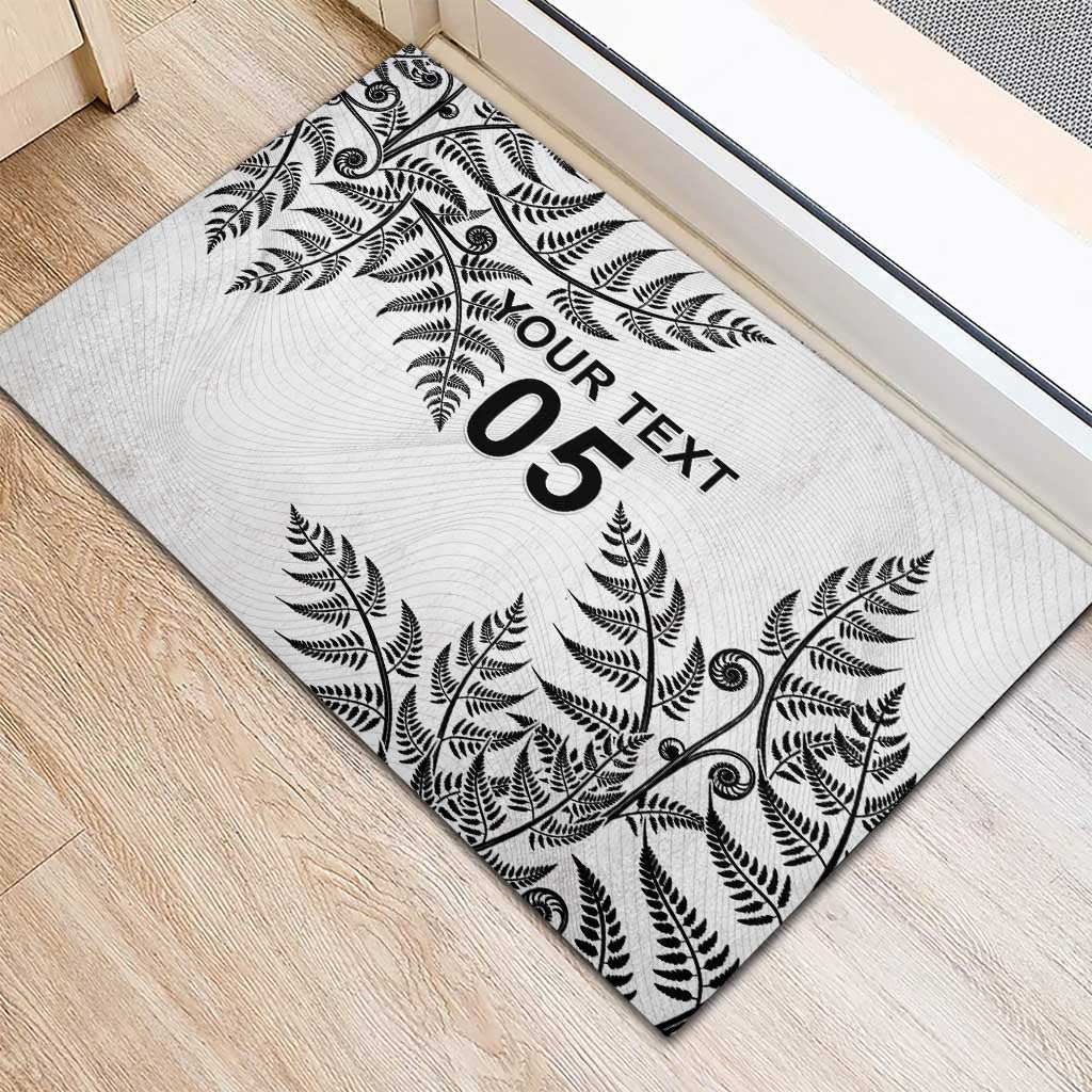 Custom New Zealand Football Rubber Doormat Aotearoa Pride - Polynesian Pride