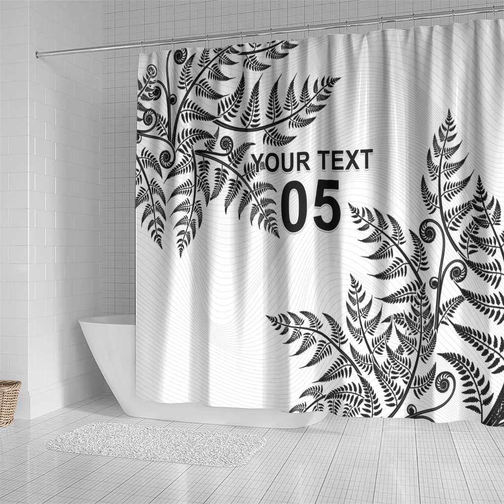 Custom New Zealand Football Shower Curtain Aotearoa Pride - Polynesian Pride