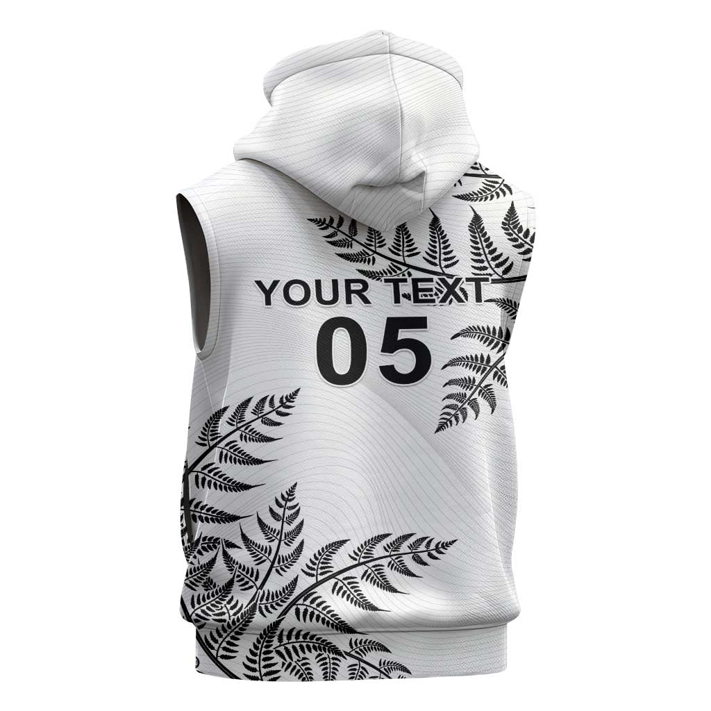 Custom New Zealand Football Sleeveless Hoodie Aotearoa Pride LT05 - Polynesian Pride