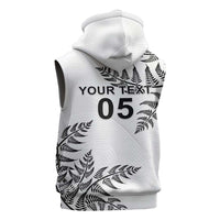 Custom New Zealand Football Sleeveless Hoodie Aotearoa Pride LT05 - Polynesian Pride