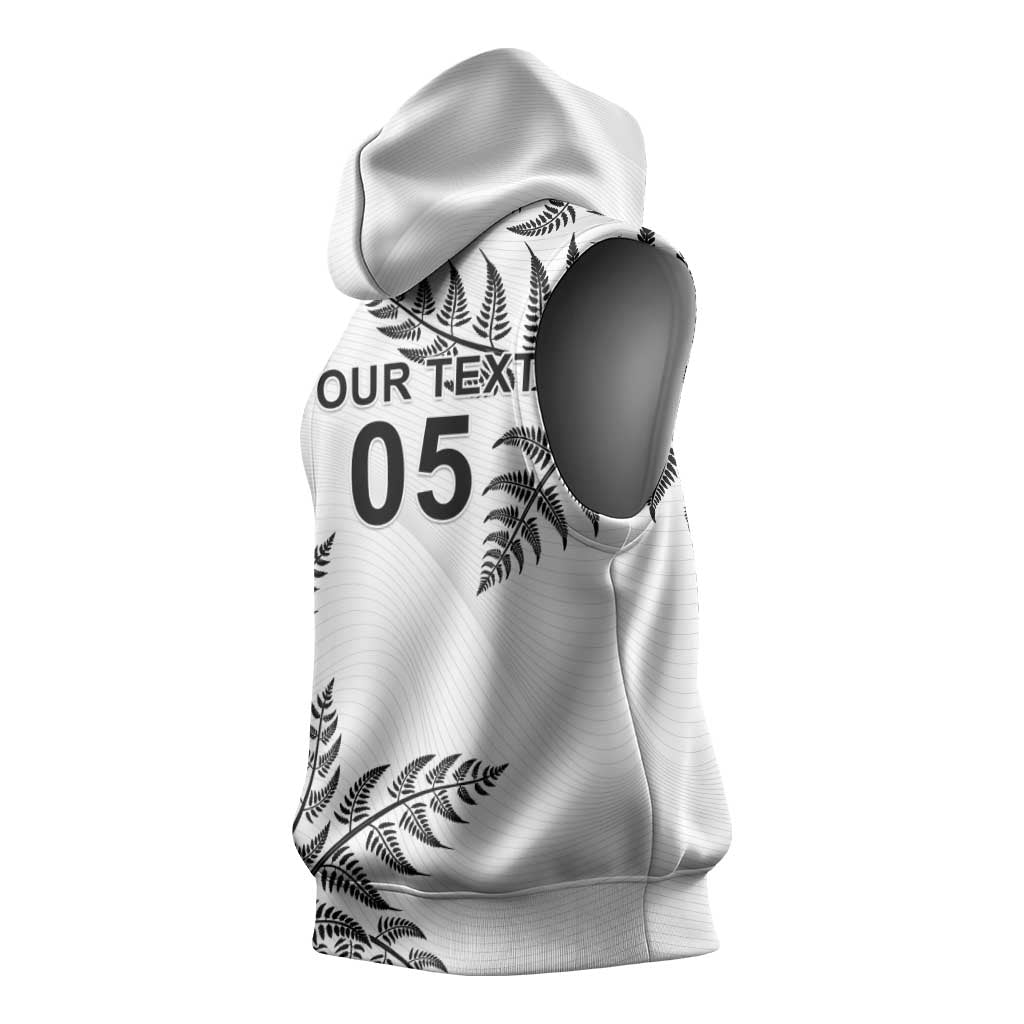 Custom New Zealand Football Sleeveless Hoodie Aotearoa Pride LT05 - Polynesian Pride