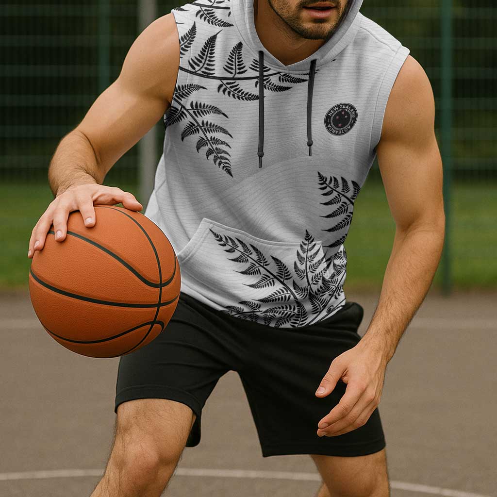 Custom New Zealand Football Sleeveless Hoodie Aotearoa Pride LT05 - Polynesian Pride