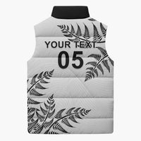 Custom New Zealand Football Sleeveless Puffer Jacket Aotearoa Pride LT05 - Polynesian Pride