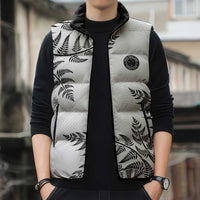 Custom New Zealand Football Sleeveless Puffer Jacket Aotearoa Pride LT05 - Polynesian Pride