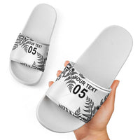 Custom New Zealand Football Slide Sandals Aotearoa Pride LT05 - Polynesian Pride