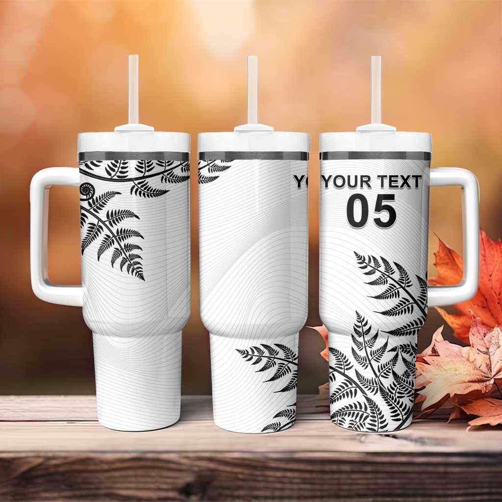 Custom New Zealand Football Tumbler With Handle Aotearoa Pride - Polynesian Pride