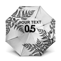 Custom New Zealand Football Umbrella Aotearoa Pride LT05 One Size Folded 11.42 inch Opened Diameter 37.4 inch White - Polynesian Pride