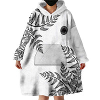 Custom New Zealand Football Wearable Blanket Hoodie Aotearoa Pride - Polynesian Pride