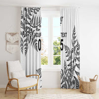 Custom New Zealand Football Window Curtain Aotearoa Pride - Polynesian Pride