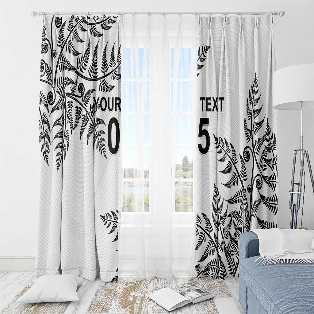 Custom New Zealand Football Window Curtain Aotearoa Pride - Polynesian Pride