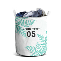 Custom New Zealand Football Laundry Basket Aotearoa Pride Aqua Version LT05 - Polynesian Pride