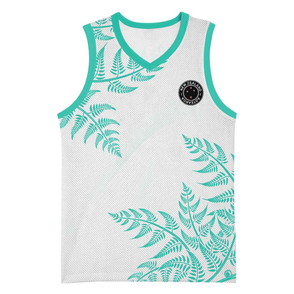 Custom New Zealand Football Basketball Jersey Aotearoa Pride Aqua Version LT05 Unisex Aqua - Polynesian Pride