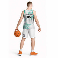 Custom New Zealand Football Basketball Jersey Aotearoa Pride Aqua Version LT05 - Polynesian Pride
