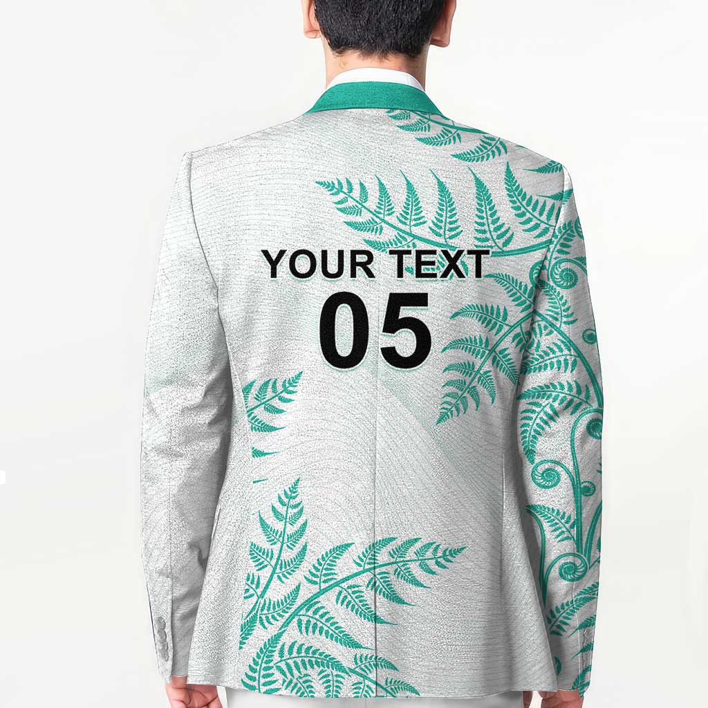 Custom New Zealand Football Blazer Aotearoa Pride Aqua Version - Polynesian Pride