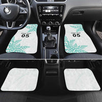 Custom New Zealand Football Car Mats Aotearoa Pride Aqua Version LT05 Set 4pcs Aqua - Polynesian Pride