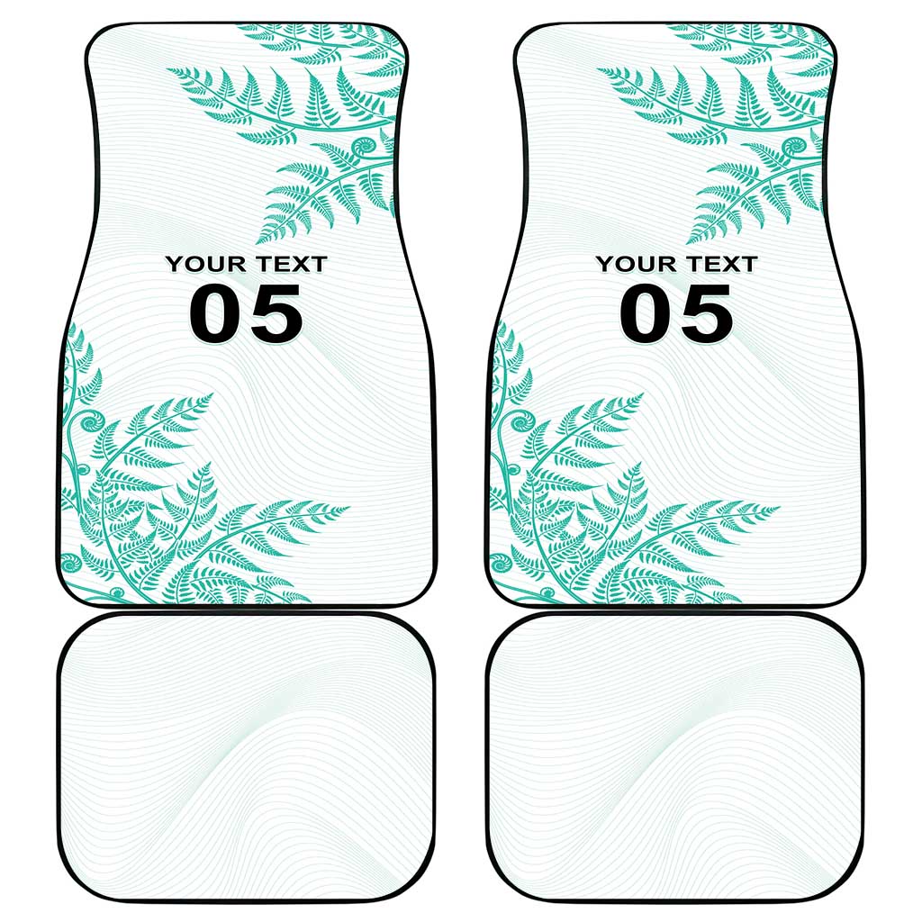 Custom New Zealand Football Car Mats Aotearoa Pride Aqua Version LT05 - Polynesian Pride