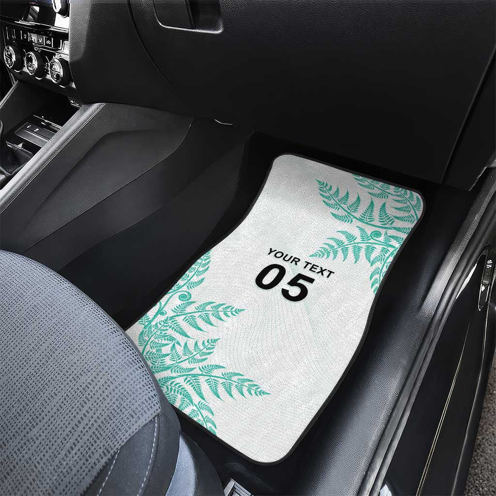 Custom New Zealand Football Car Mats Aotearoa Pride Aqua Version LT05 - Polynesian Pride