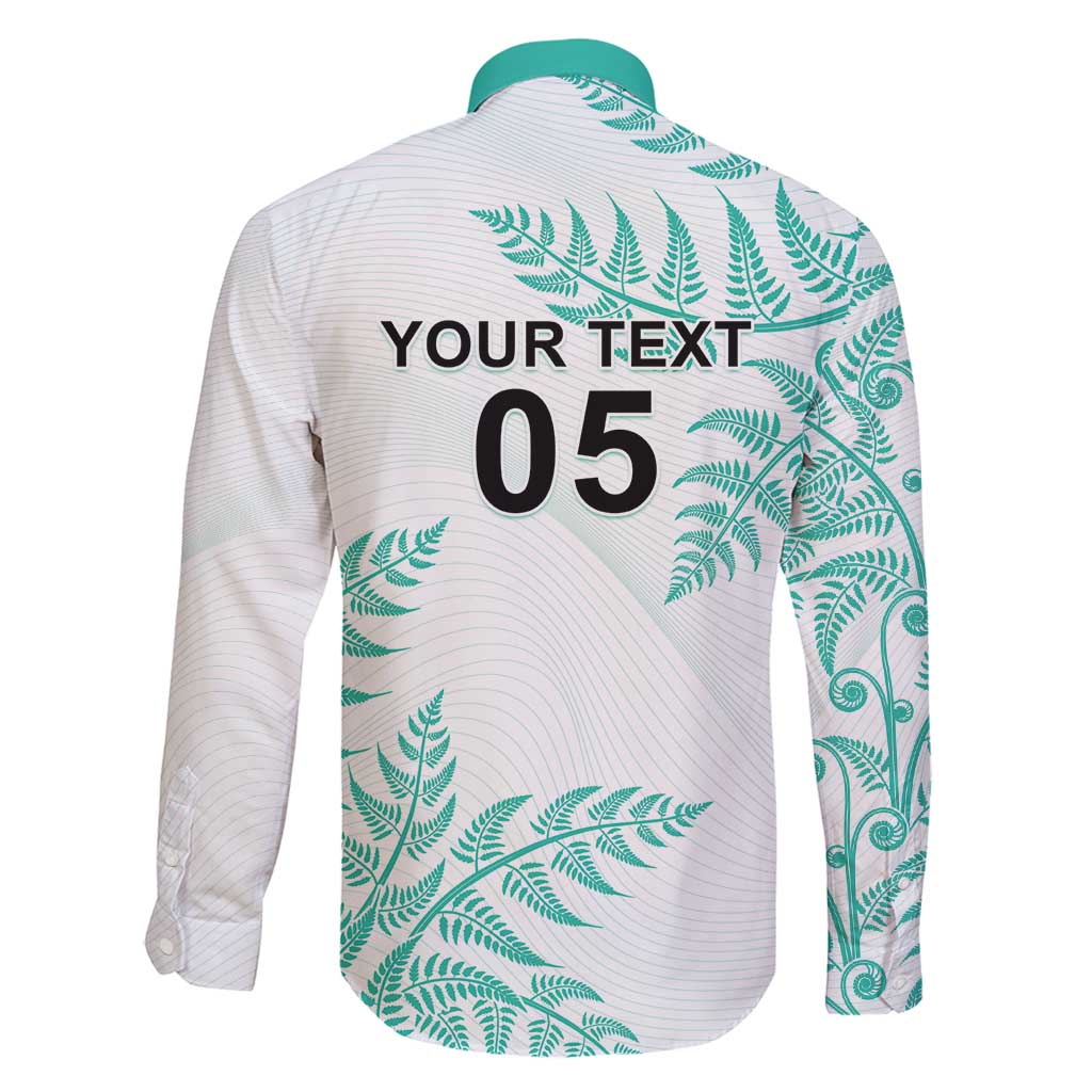 Custom New Zealand Football Family Matching Long Sleeve Bodycon Dress and Hawaiian Shirt Aotearoa Pride Aqua Version - Polynesian Pride