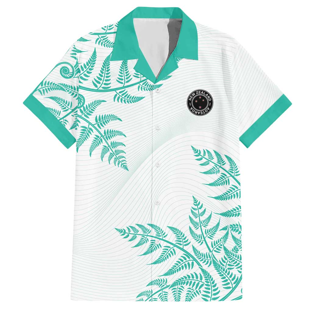 Custom New Zealand Football Hawaiian Shirt Aotearoa Pride Aqua Version LT05 Aqua - Polynesian Pride