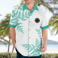 Custom New Zealand Football Hawaiian Shirt Aotearoa Pride Aqua Version LT05 - Polynesian Pride