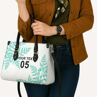 Custom New Zealand Football Leather Bag Aotearoa Pride Aqua Version LT05 - Polynesian Pride