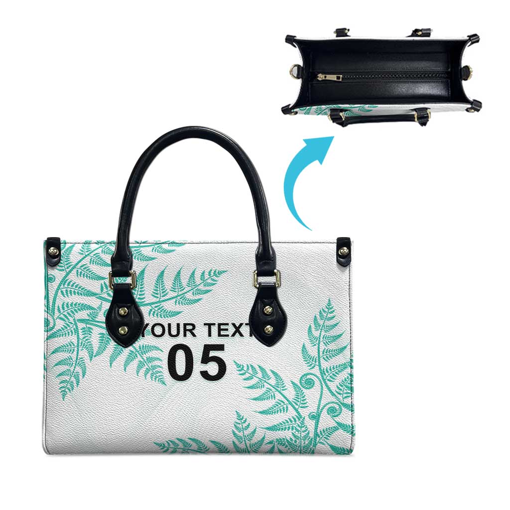 Custom New Zealand Football Leather Bag Aotearoa Pride Aqua Version LT05 - Polynesian Pride