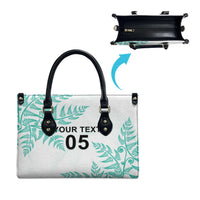 Custom New Zealand Football Leather Bag Aotearoa Pride Aqua Version LT05 - Polynesian Pride