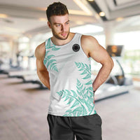 Custom New Zealand Football Men Tank Top Aotearoa Pride Aqua Version LT05 Aqua - Polynesian Pride
