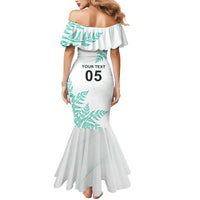 Custom New Zealand Football Mermaid Dress Aotearoa Pride Aqua Version LT05 - Polynesian Pride