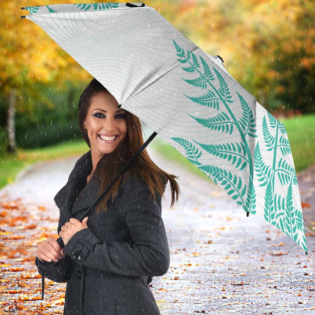 Custom New Zealand Football Umbrella Aotearoa Pride Aqua Version LT05 - Polynesian Pride