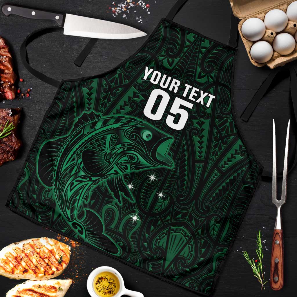 Custom New Zealand Fishing Apron Maori Tribal Pattern - Polynesian Pride