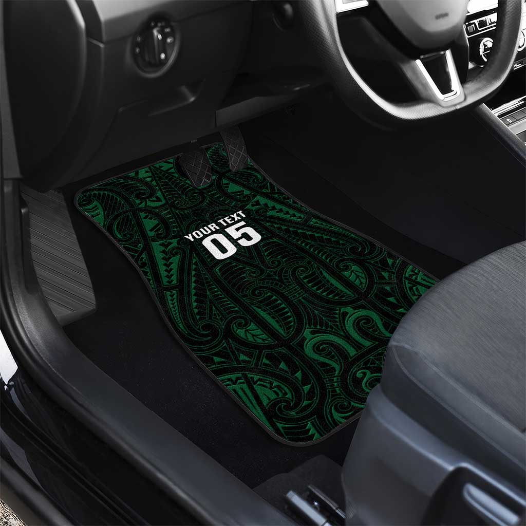 Custom New Zealand Fishing Car Mats Maori Tribal Pattern - Polynesian Pride