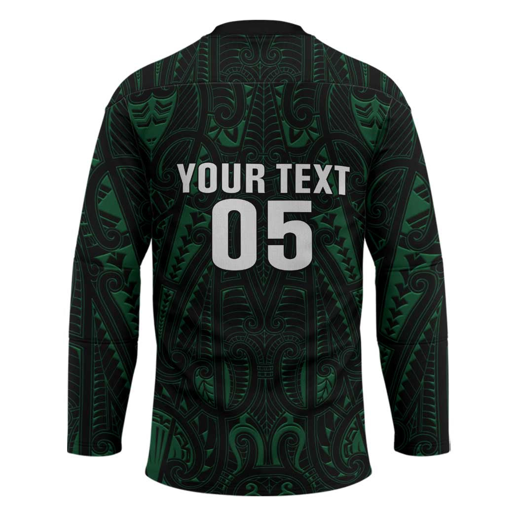 Custom New Zealand Fishing Hockey Jersey Maori Tribal Pattern - Polynesian Pride