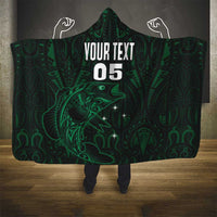 Custom New Zealand Fishing Hooded Blanket Maori Tribal Pattern - Polynesian Pride