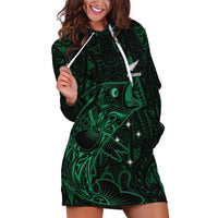 Custom New Zealand Fishing Hoodie Dress Maori Tribal Pattern - Polynesian Pride