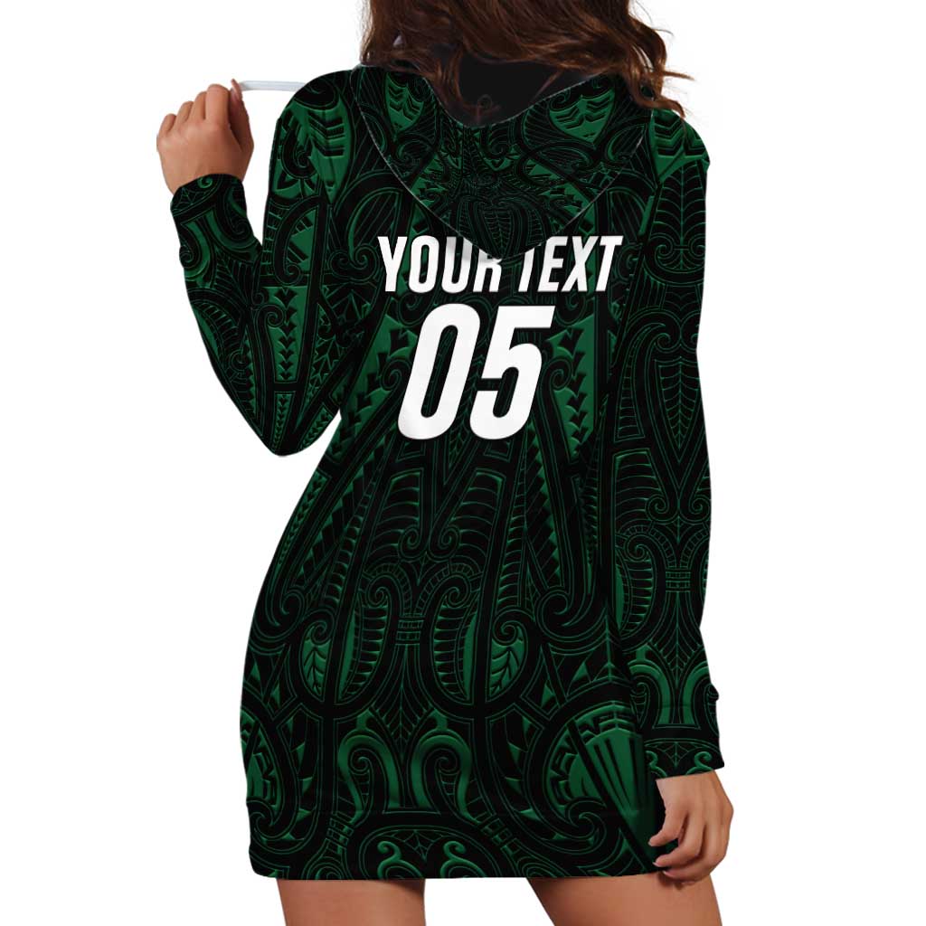 Custom New Zealand Fishing Hoodie Dress Maori Tribal Pattern - Polynesian Pride