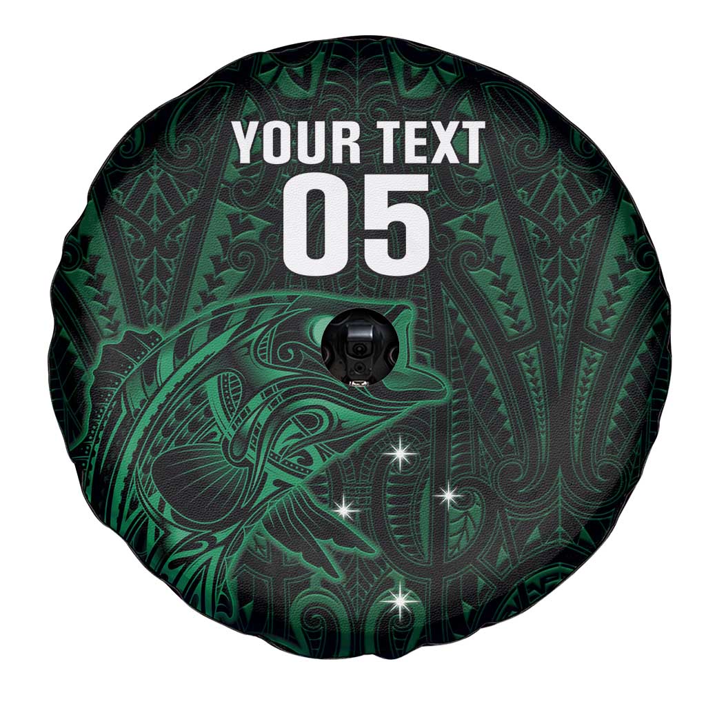 Custom New Zealand Fishing Spare Tire Cover Maori Tribal Pattern - Polynesian Pride