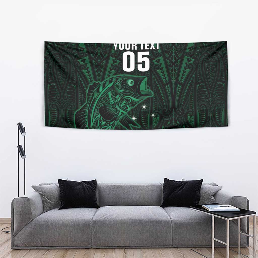 Custom New Zealand Fishing Tapestry Maori Tribal Pattern - Polynesian Pride