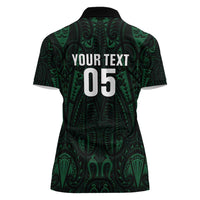 Custom New Zealand Fishing Women Polo Shirt Maori Tribal Pattern - Polynesian Pride