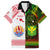 Custom Hawaii And Tahiti Family Matching Long Sleeve Bodycon Dress and Hawaiian Shirt Coat Of Arms Polynesian Pattern LT05 Dad's Shirt - Short Sleeve Reggae - Polynesian Pride