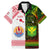 Custom Hawaii And Tahiti Family Matching Mermaid Dress and Hawaiian Shirt Coat Of Arms Polynesian Pattern LT05 Dad's Shirt - Short Sleeve Reggae - Polynesian Pride