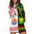 Custom Hawaii And Tahiti Hoodie Dress Coat Of Arms Polynesian Pattern LT05 Reggae - Polynesian Pride