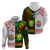 Custom Hawaii And Tahiti Zip Hoodie Coat Of Arms Polynesian Pattern LT05 - Polynesian Pride