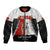 Personalised Tonga ANZAC Day Te Tau Manatui Kinautolu Bomber Jacket Lest We Forget LT05 Unisex White - Polynesian Pride