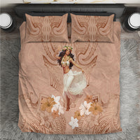 Hawaii Women's Day Bedding Set With Polynesian Pattern LT05 Brown - Polynesian Pride