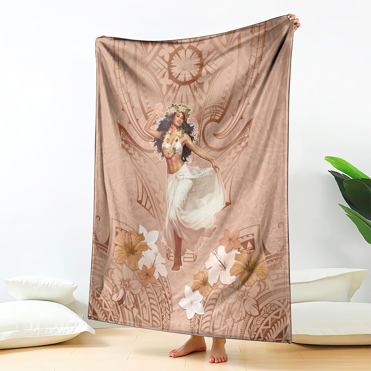 Hawaii Women's Day Blanket With Polynesian Pattern LT05 - Polynesian Pride
