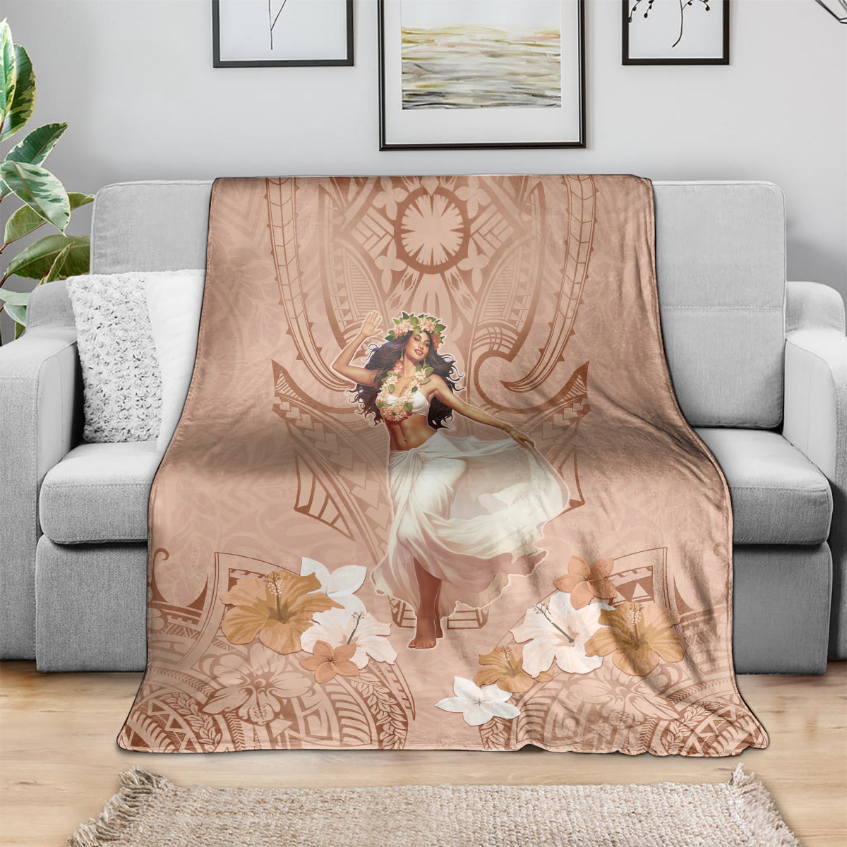 Hawaii Women's Day Blanket With Polynesian Pattern LT05 - Polynesian Pride