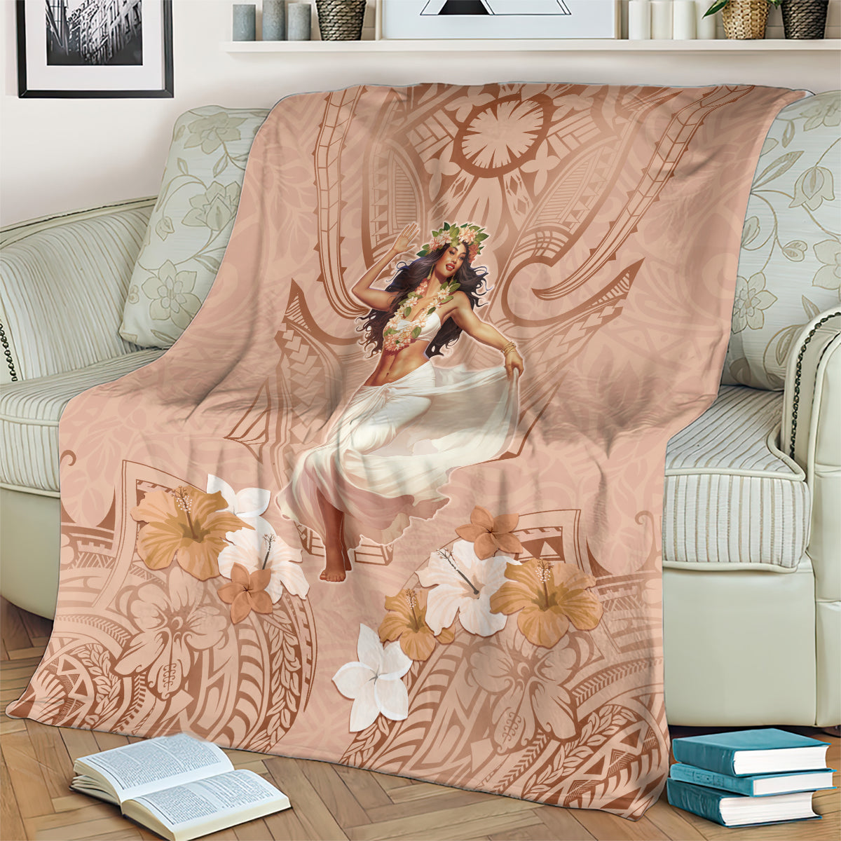 Hawaii Women's Day Blanket With Polynesian Pattern LT05 - Polynesian Pride