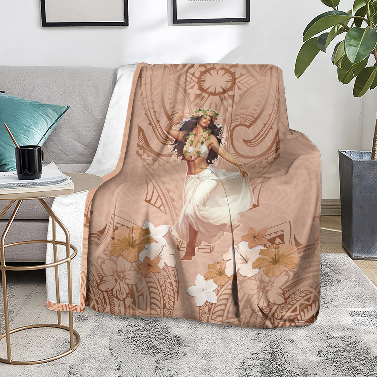 Hawaii Women's Day Blanket With Polynesian Pattern LT05 - Polynesian Pride