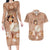 Hawaii Women's Day Couples Matching Long Sleeve Bodycon Dress and Hawaiian Shirt With Polynesian Pattern LT05 Brown - Polynesian Pride